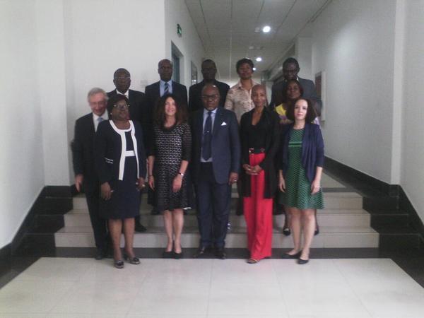 Avec le Ministre de l'Enseignement Supérieur, M. Bruno K. R. ITOUA